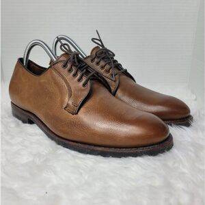 Allen Edmonds San Marco Mens 8 Brown Pebbled Leather Dress Shoes 5722